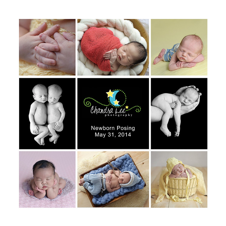 Newborn Posing Collage