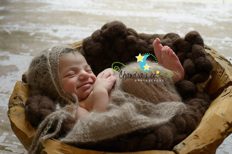 Photo of Smiling Toronto Newborn Baby