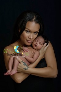 Infant Baby Girl with Beautiful Mom