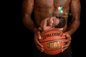 Picture of Baby on Basketball